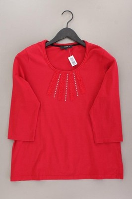 Bonita Classic Shirt für Damen Gr. 42, L neuwertig 3/4 Ärmel rot aus Baumwolle