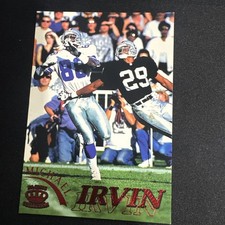 1996 Pacific Crown Collection Michael Irvin #31 Dallas Cowboys Red