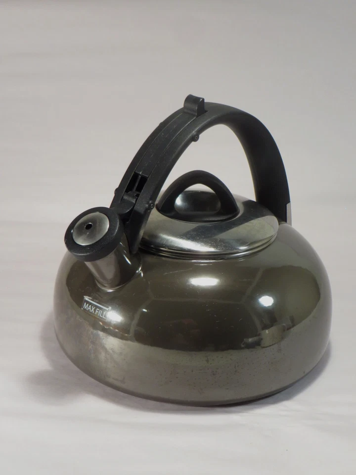 Tetera Cuisinart gris metálico silbido tetera Foto 2 de 4