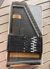 Vintage Oscar Schmidt Autoharp 36 String 12 Chord With Tuner And Case AS IS