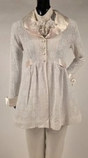 VINTAGE 1970 S SATIN PANTSUIT W MATCHING SATIN TRIMMED LACE JACKET
