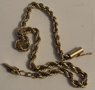 14KP Herren Altgold Seil Armband 5 3g 14k Verwertung/Schrott oder tragbar!