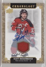 2018-19 Chronology Gold Premium Relic 8/25 Scott Niedermayer #12 Auto HOF 00b6