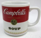 Vintage Campbell's Condensed Soup Coffee Mug Cup Genuine Corning Porcelain 1981