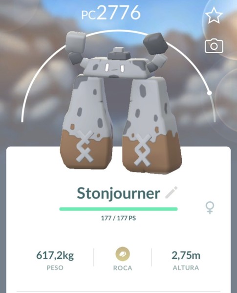 Pokemon Go Stonjourner - Humanolith  - Dolman (XXL/XXS/Lv 30 minimum)