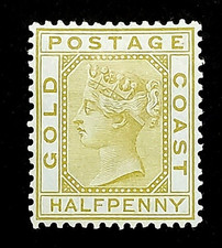 {BRITANNIQUE - CÔTE D'OR - Reine Victoria / Scott #4 / comme neuf / CV 100,00 $ / Epictronic / JC}