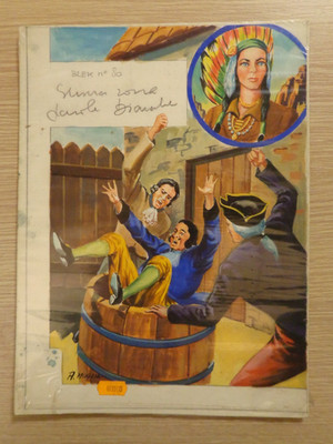 Il Grande Blek Cover original Albi di Blek n.80 A.Wife Ed. Dardo  