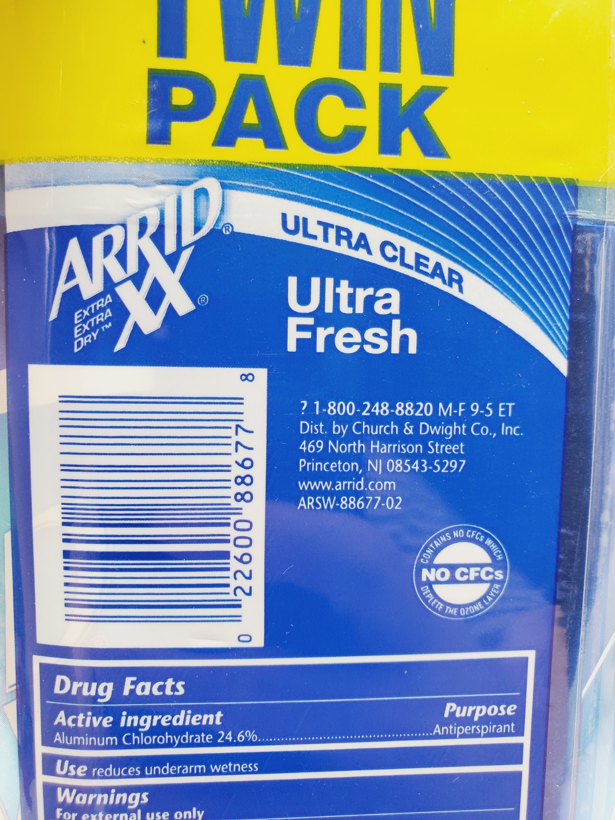 Arrid Extra Dry XX Ultra Fresh Antiperspirant Deodorant Spray 6 oz ...