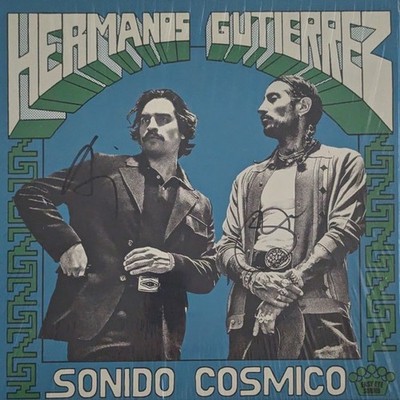 Hermanos Gutiérrez   Sonido Cósmico, Signed green in blue vinyl LP, Ultra-rare!