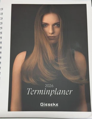 Gieseke Salonplaner Terminbuch Friseur oder Kosmetik 2026 bis 6 Mitarbeiter