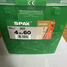 Spax Wirox Flooring Screws - 4.5 x 60mm - Pack of 300, Countersunk Steel, Metric