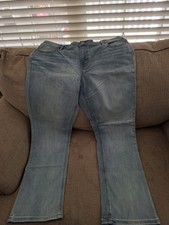 maurices Slim Boot Jeans Light Blue Light Wash Mid-Rise Stretch 5-Pocket