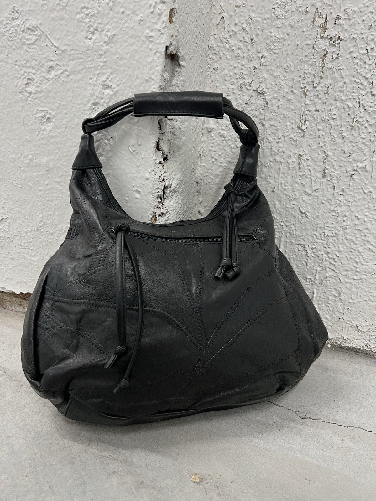 Goth Grunge Black Patchwork Handbag Isabella Fior… - image 3