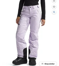 The North Face Women Freedom Insulated Waterproof Snow Ski Pant - Icy Lilac