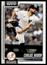 Carlos Rodón 2026 Topps #82 New York Yankees Baseball Card