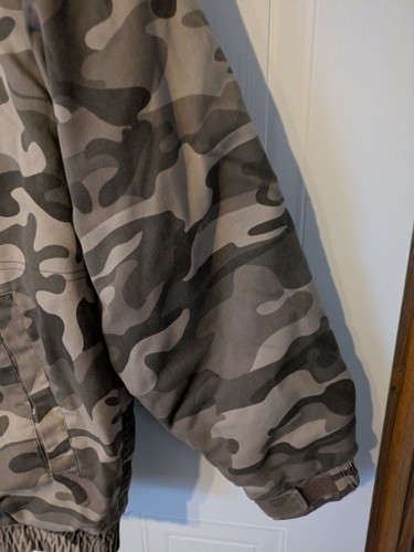 RedHead Camouflage Jacket Size M Quilted Lined Hideaway Hood - Picture 5 of 24