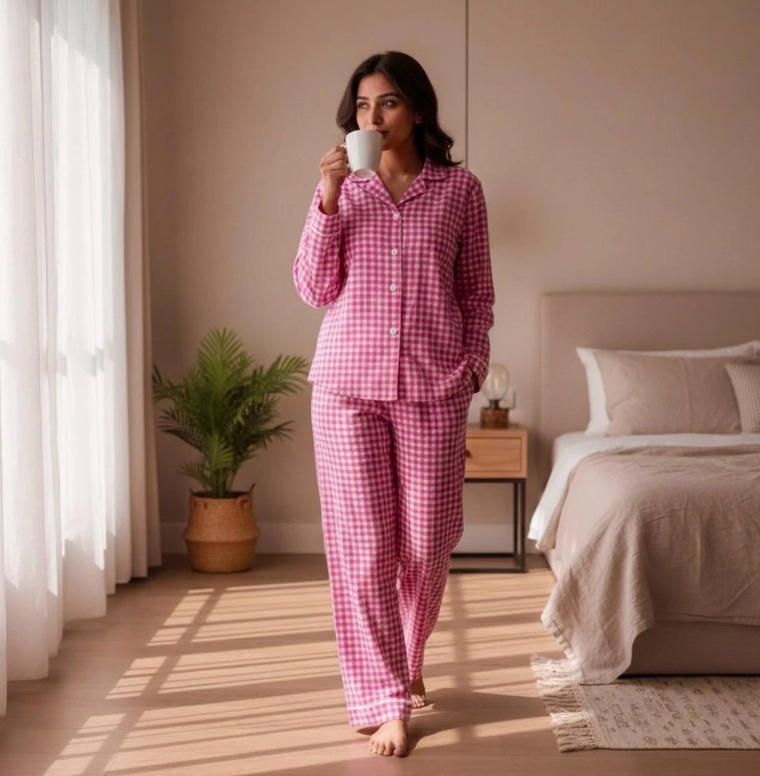 Women Casual Sleepwear Cotton Floral PJ Set
Opens in a new window or tab