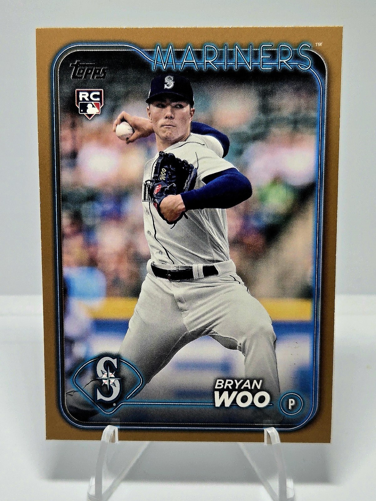 2024 Topps Series 1 - Bryan Woo #12 Gold /2024 (RC)