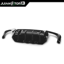Fits BMW 5 Series F10 535i M5 M Sport 2012-2016 Gloss Black Rear Bumper Diffuser
