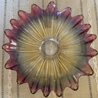Vintage Federal Carnival Glass Celestial Flower Plate