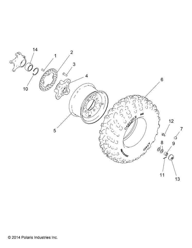 Roulement de roue avant/arrière 2 pièces pour Polaris RZR 570 800 900, Ranger... - Photo 4/4