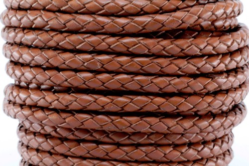 Premium Genuine Round Bolo Braided Leather Cord Rope String Lace 6MM 1/4" - Picture 6 of 10