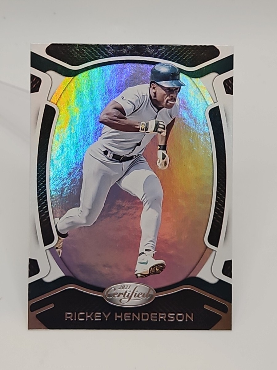 rickey henderson rare baseball cards 1987 Topps Mini Leaders Card #64 : Collectibles & Fine Art 2021 Panini Chronicles Certified Baseball