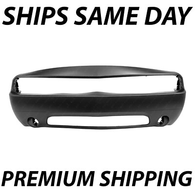 PRIMERED Front Bumper Cover Fascia SHIPS UNFOLDED for 2011-2014 Dodge Challenger