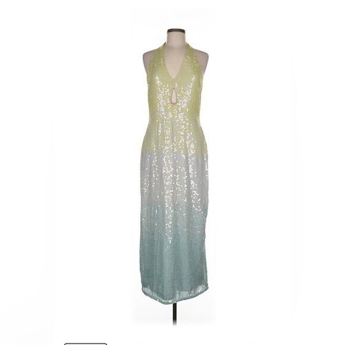 Revolve Yaura Kitan Sequin halter dress sz 8/US - Picture 2 of 11
