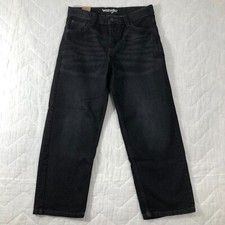 Wrangler Jeans Boys Size 8 Regular Black Adjustable Waist Youth Kids New NWT