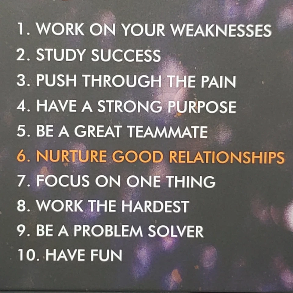 Металлическая вывеска Kobe Bryant знак «BRYANT'S 10 RULES» 12 дюймов x 8 дюймов BT2 - Изображение 3 из 4