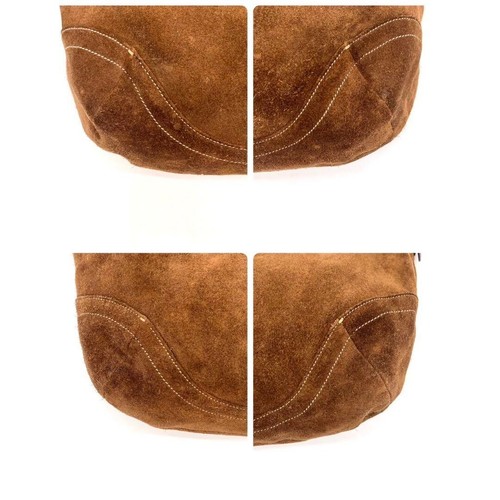 Borsa a mano Coach 9504 Hobo vintage a tracolla marrone scamosciato - Foto 9 di 10