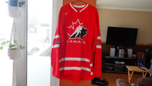 Maillot Hockey CSB Hawks Vintage Kobe - Taille Adulte Moyenne Rouge - Joueur Thibeault