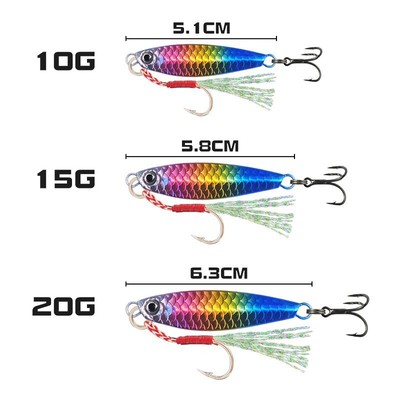 Fisch Wobbler Künstlicher Köder 1pc Fischereiköder Jig Löffel Besetzen