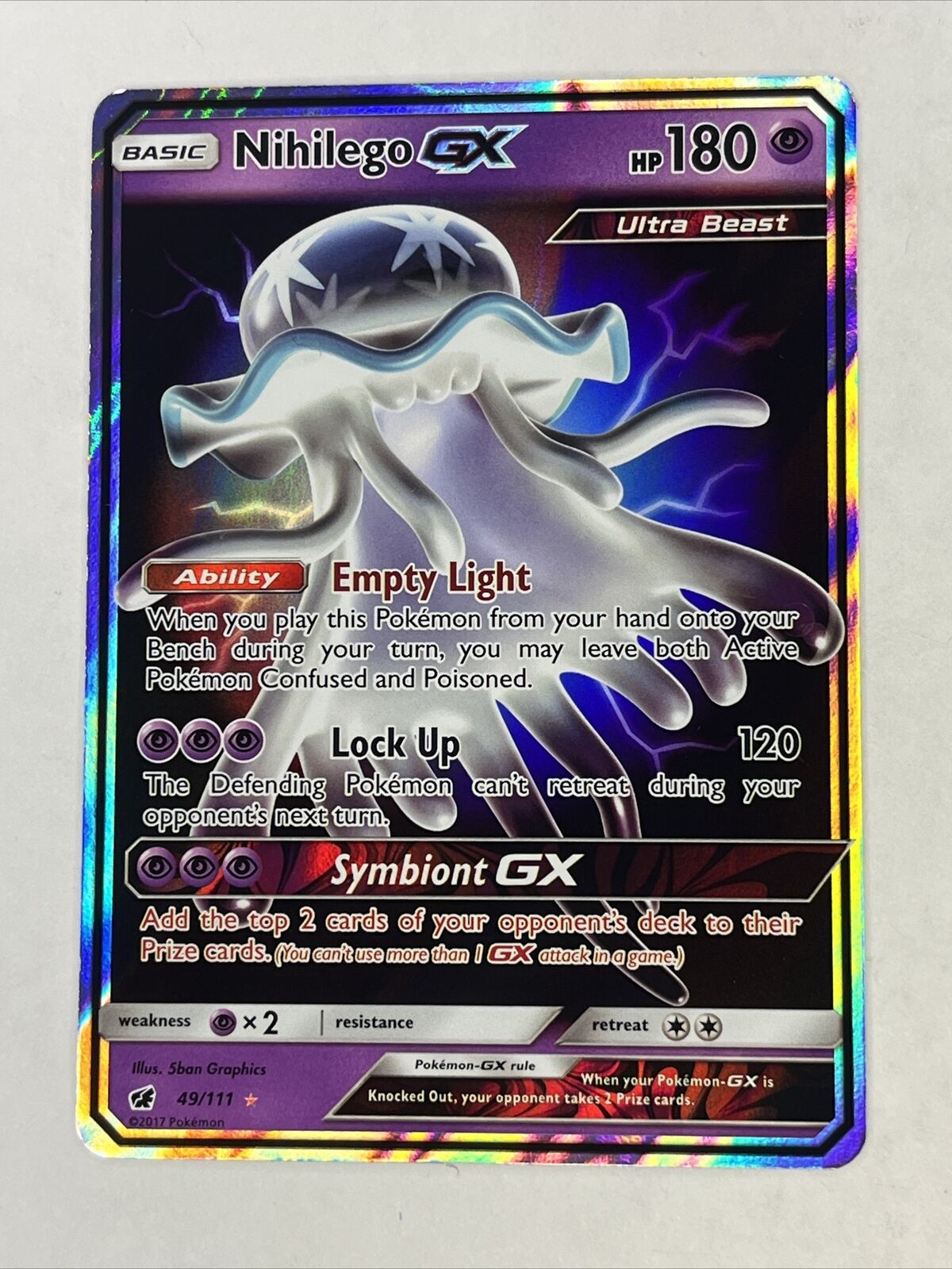 Nihilego GX - 114/111 - Secret Rare - Pokemon Singles » SM04