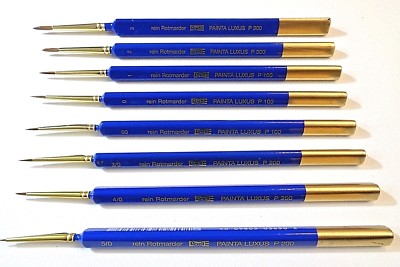 Revell Painta Luxus Rotmarder-Pinsel Größen 5/0-40/-3/0-00-1-2-3-5 Auswahl Neu