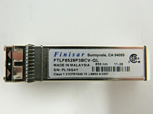 Finisar (Lot of 5) FTLF8528P3BCV-QL 8.5Gbps 850nm SFP+ Transceiver Module 4-4 - 第 2/3 張圖片
