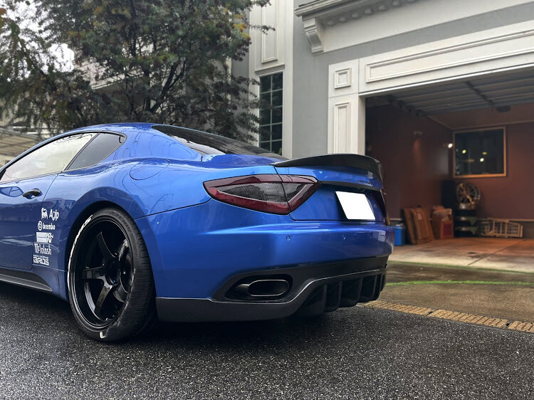For Maserati GranTurismo Coupe 2012-14 REAL CARBON Fiber Rear Trunk Spoiler Wing