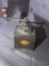 ancien moulin à café en tôle ondulée JAPY Frères ??? PEUGEOT Frères ??? pub