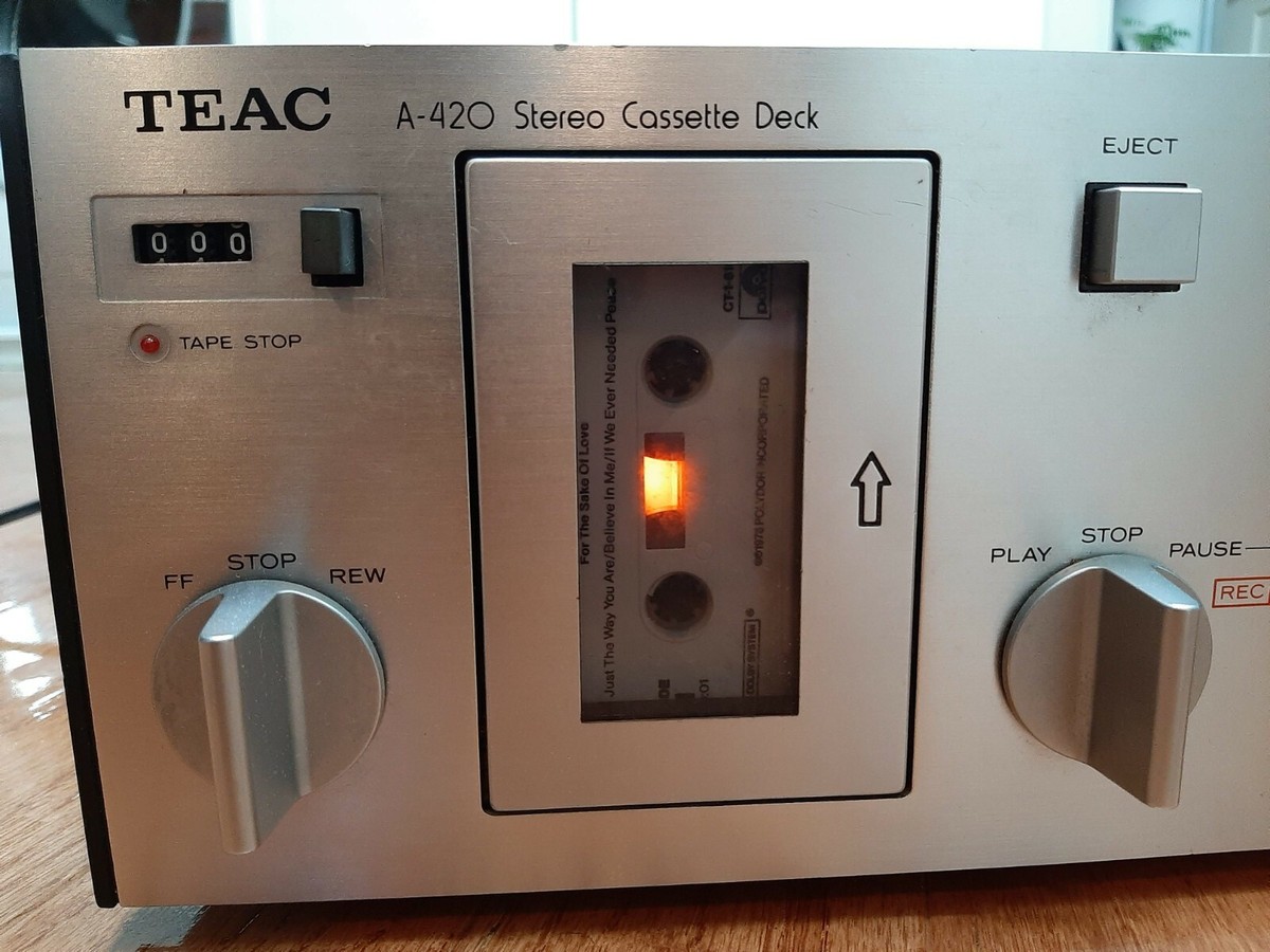 TEAC A-420 Stereo Cassette Deck (For Parts/Not Working) | eBay