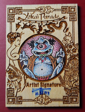 2023 Iconic Creations Yokai Parade Wood Sketch Card 1/1 By Norvien Basio Signed