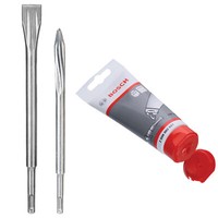 Bosch Sds-Plus MeißEl-Satz Flachmeissel Spitzmeissel Inkl. Schmierfett