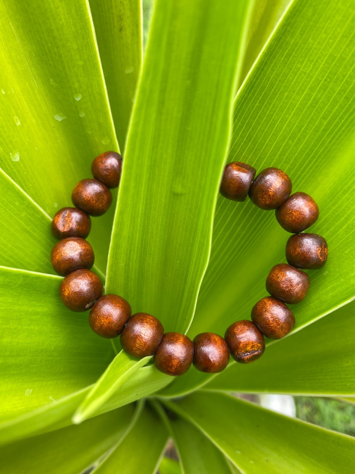 Handmade Wooden Bangle Wood Ball Bracelet Unisex Hand Jewelry Eco-friendly Decor