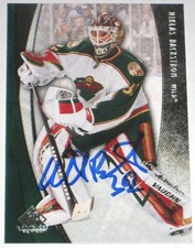 NIKLAS BACKSTROM SIGNED 10-11 UPPER DECK SPGU MINNESOTA WILD CARD AUTOGRAPH AUTO