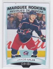 19/20 OPC...JAKOB LILJA...MARQUEE ROOKIES...CARD # 637...BLUE JACKETS