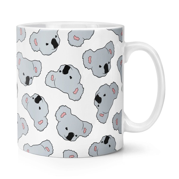 Koala Muster 284Ml Becher Tasse - Lustig Tiere Süß Australien VerrüCkt Damen-image