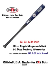KR3 C243 33in Eagle Maple Ultra Baseball Composite Wood Bat 90 Day Warranty