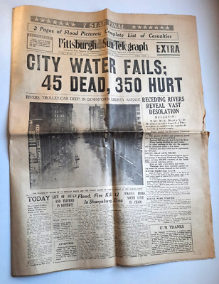 Pittsburgh Sun-Telegraph March 20 1936 Flood Coverage