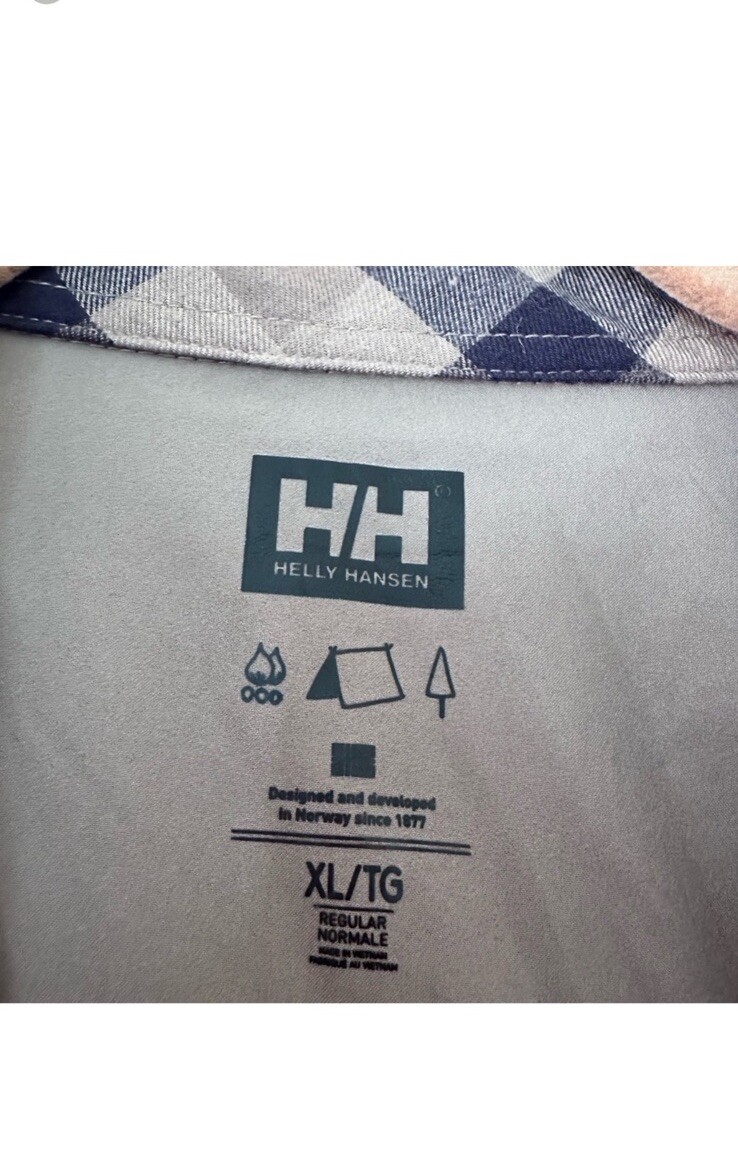 Helly Hansen Plaid Button Down Shirt Size XL - image 4