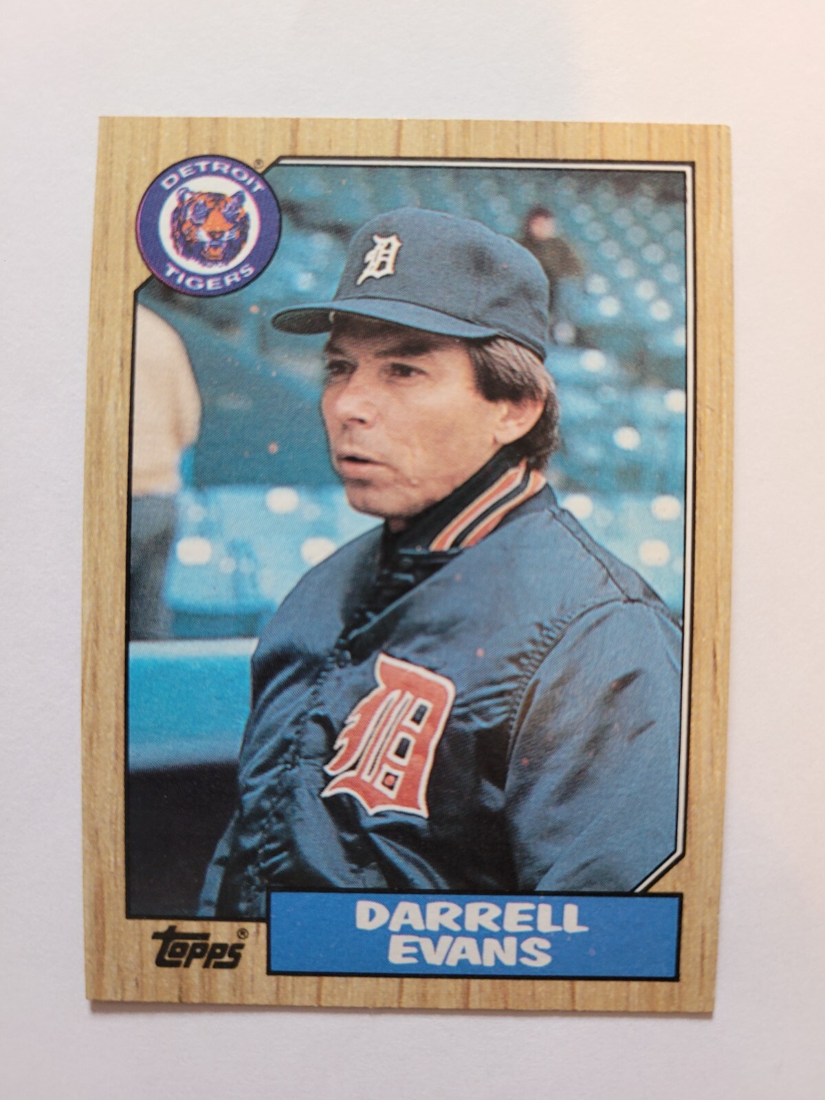 1987 TOPPS DARRELL EVANS #265 NM